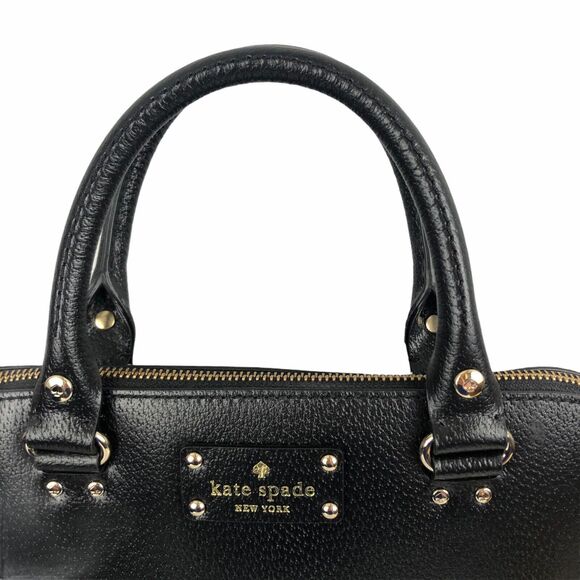 Kate Spade Small Rachelle Wellesley Satchel Black Crossbody Strap WKRU2485 NEW - Picture 5 of 7